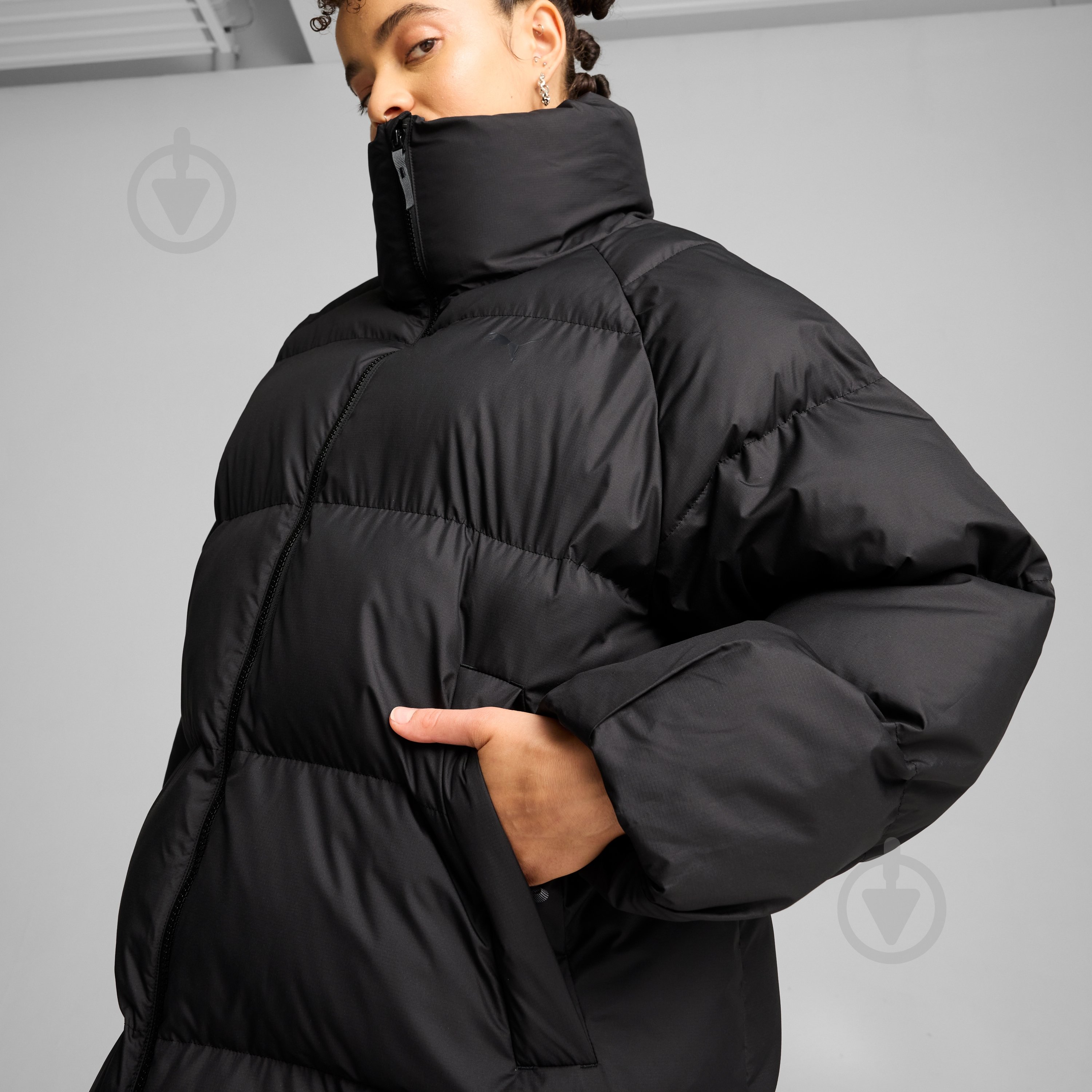 Куртка женская зимняя Puma OVERSIZED PUFFER JACKET 62747201 р.S черная - фото 4