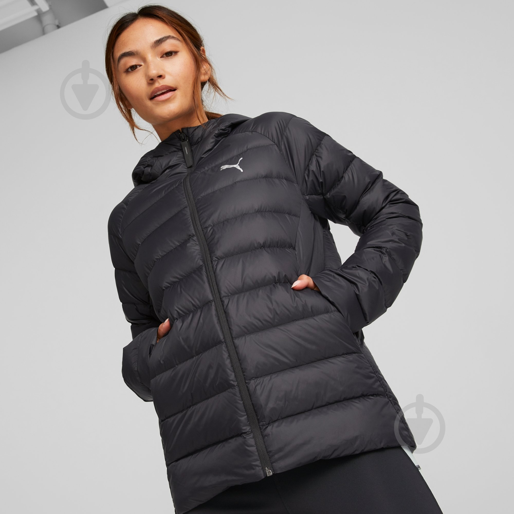 Пуховик жіночий зимовий Puma PACKLITE HOODED DOWN JACKET 84940701 р.S чорний - фото 3