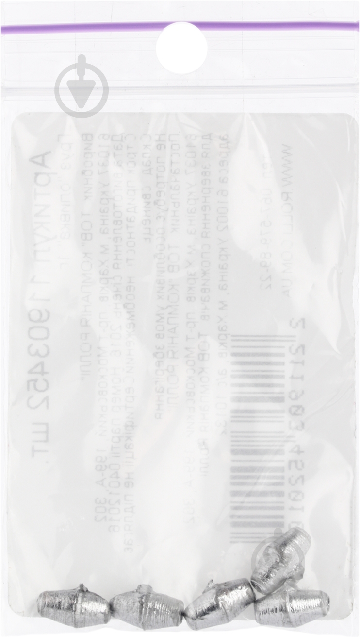 Грузило 1 г 5 шт. - фото 2