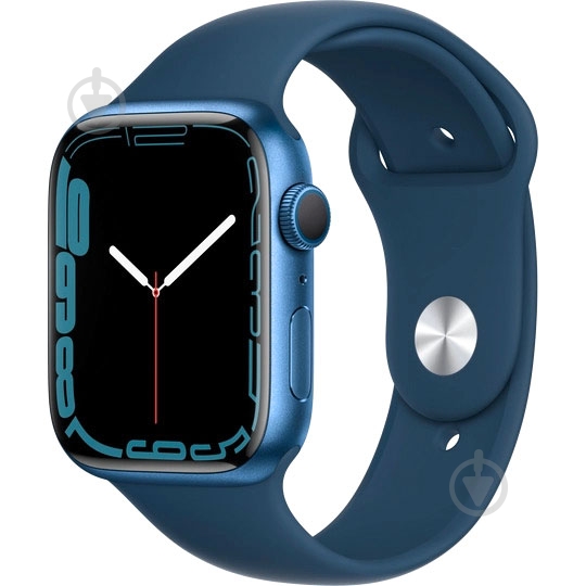 Смарт-годинник Apple Watch Series 7 GPS 45mm blue Aluminium Case with Abyss Blue Sport Band (MKN83UL/A) - фото 1
