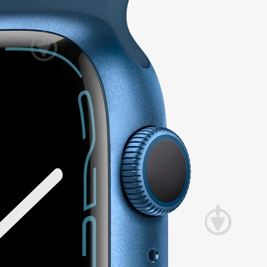 Смарт-годинник Apple Watch Series 7 GPS 45mm blue Aluminium Case with Abyss Blue Sport Band (MKN83UL/A) - фото 3