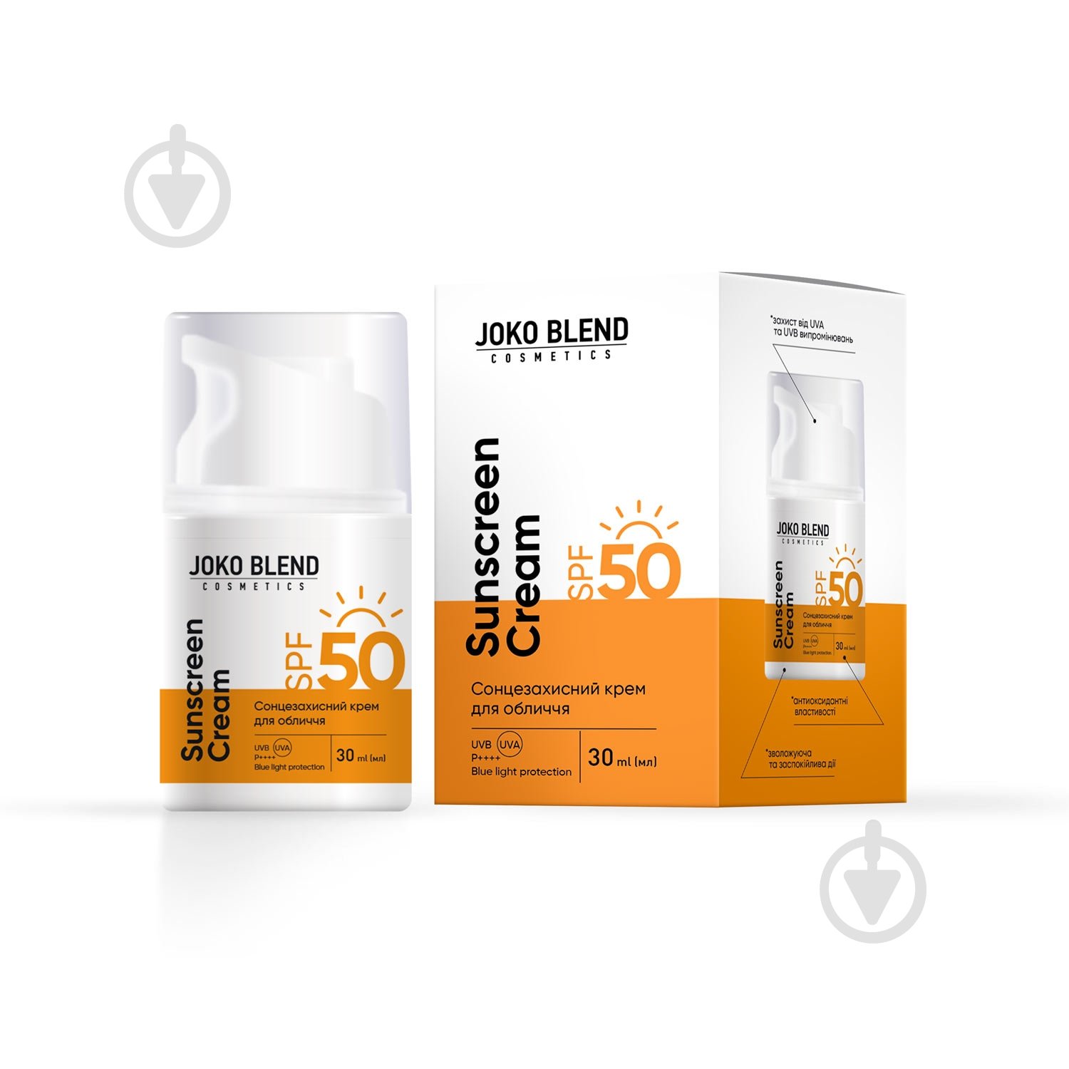 Крем сонцезахисний JOKO BLEND Cosmetics для лица SPF 50 (51376131) 30 мл - фото 1