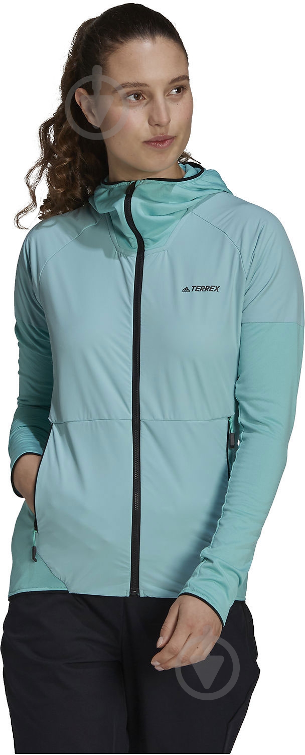 Куртка Adidas GI7195 р.L бирюзовый - фото 2