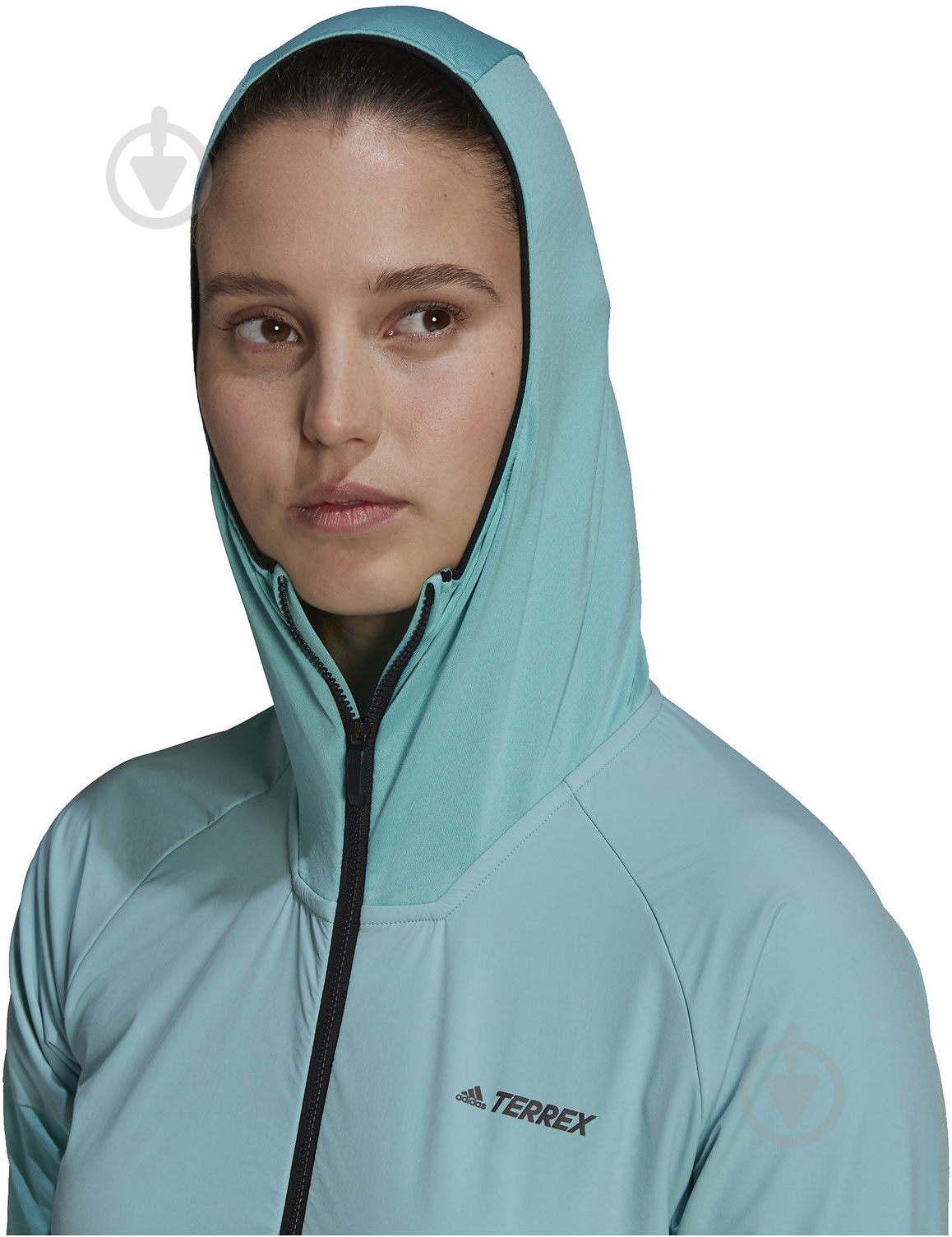 Куртка Adidas GI7195 р.L бирюзовый - фото 3
