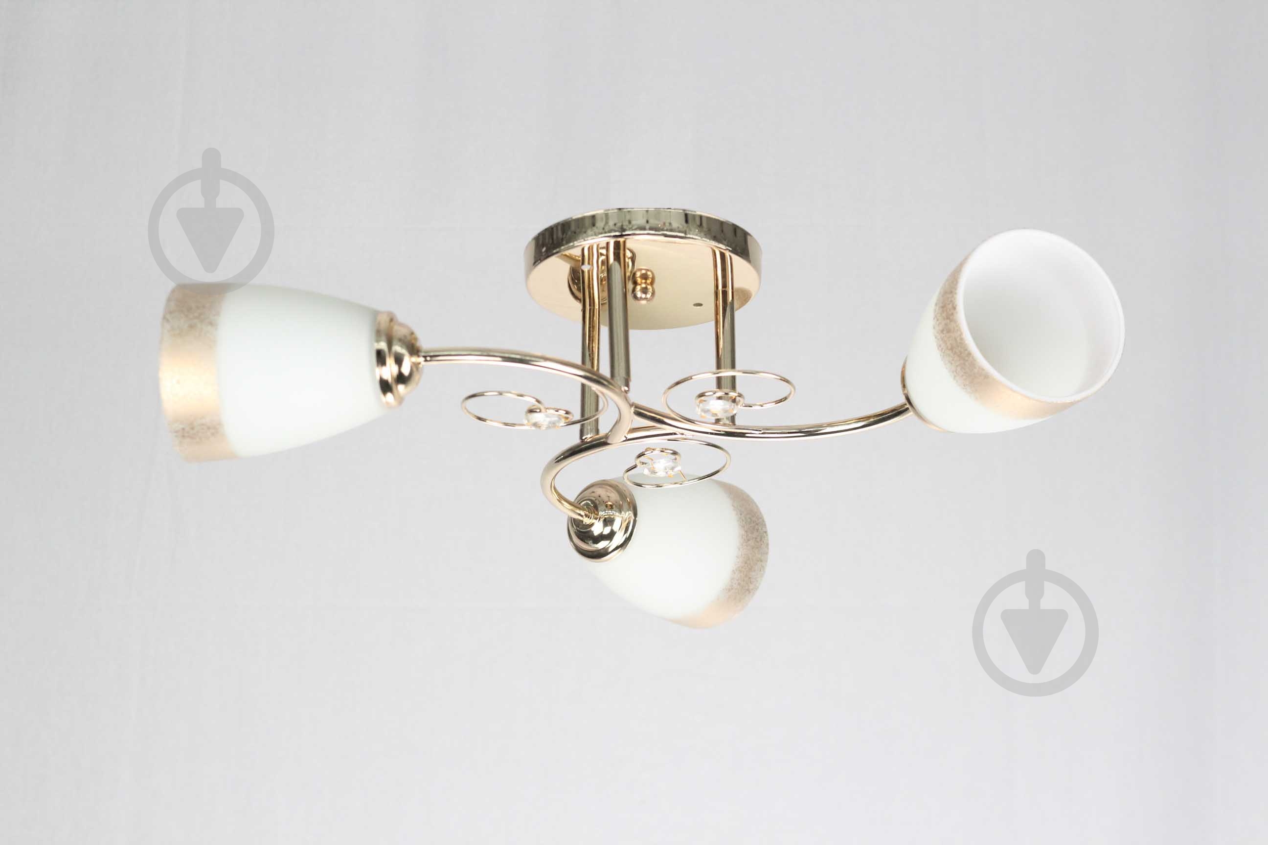 ВІТРИНА! Люстра стельова Геотон НПБ 02-3х60-925 E647-3 3x60 Вт E27 золото - фото 1