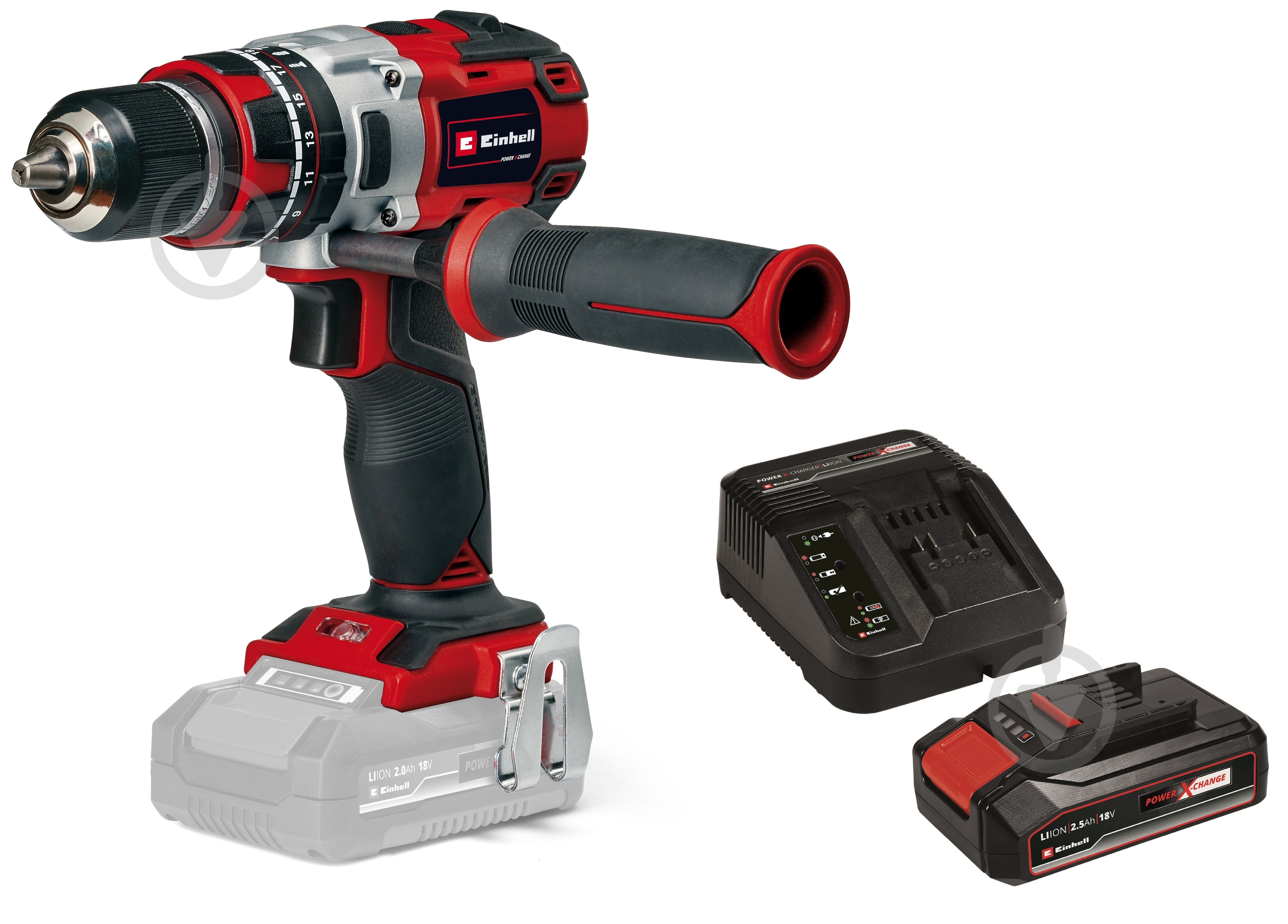 Шуруповерт ударний акумуляторний Einhell PXC TP-CD 18/80 Li-i BL Kit 2.5 Ah 4514305+4512097 - фото 1