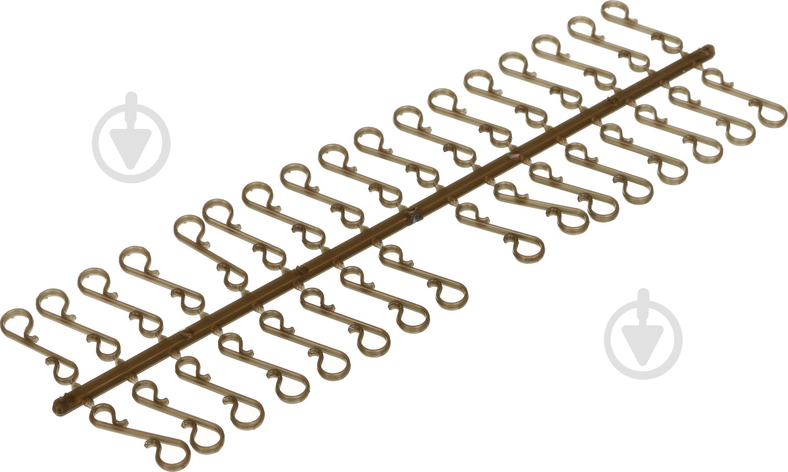 Крючки пластик 33 шт. желтые - фото 1