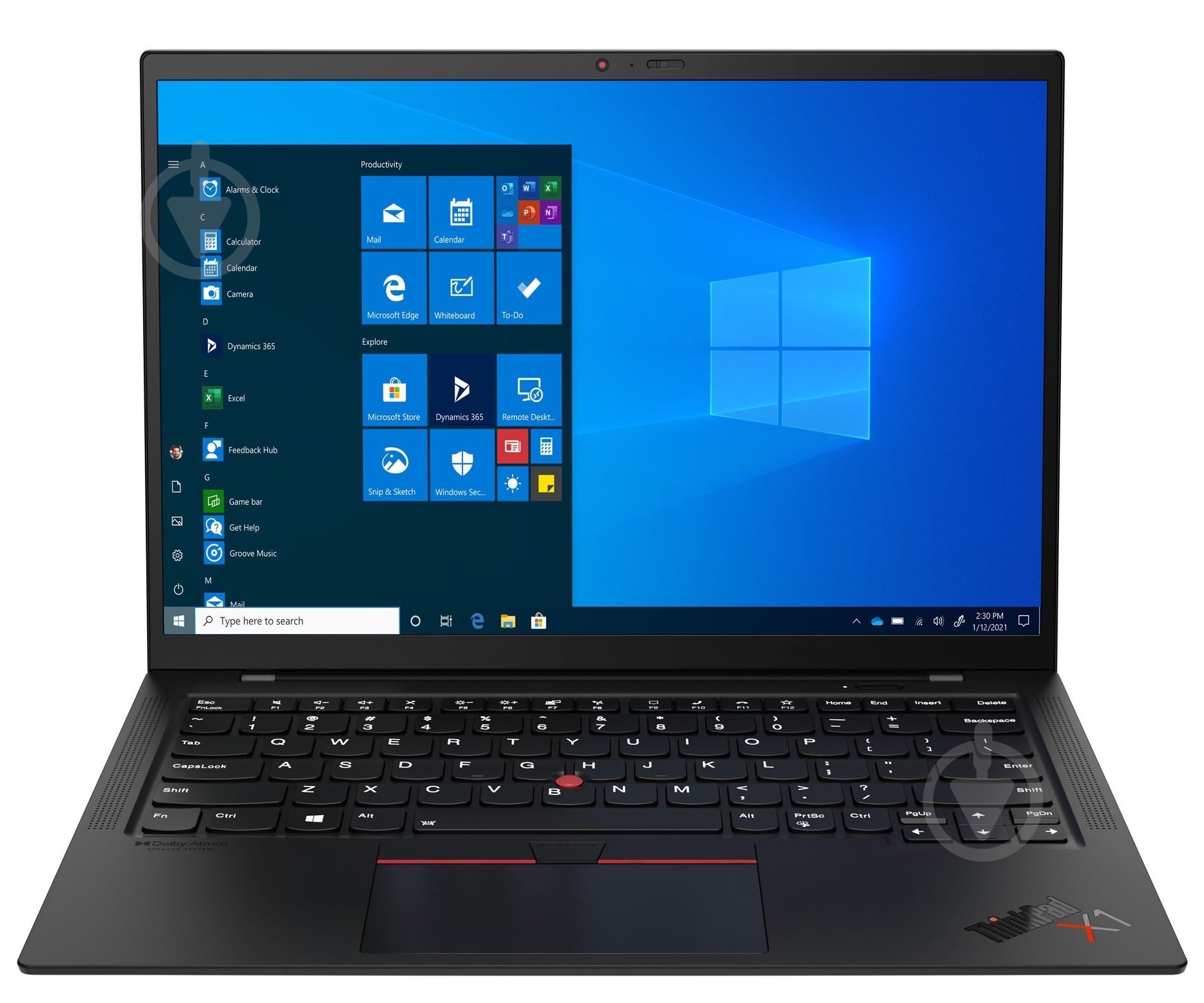 ᐉ Ноутбук Lenovo ThinkPad X1 Carbon 9 14 (20XW005GRT) black
