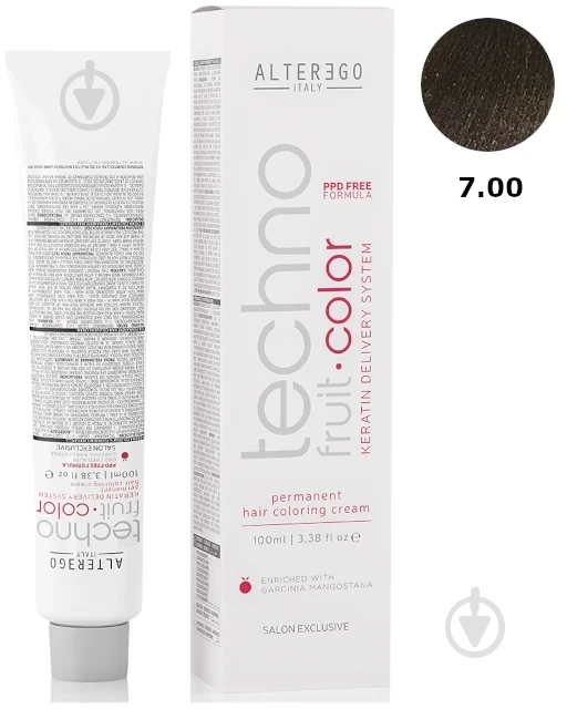 Крем-краска для волос Alter Ego Technofruit 7/00 насыщенный блондин 100 мл - фото 1