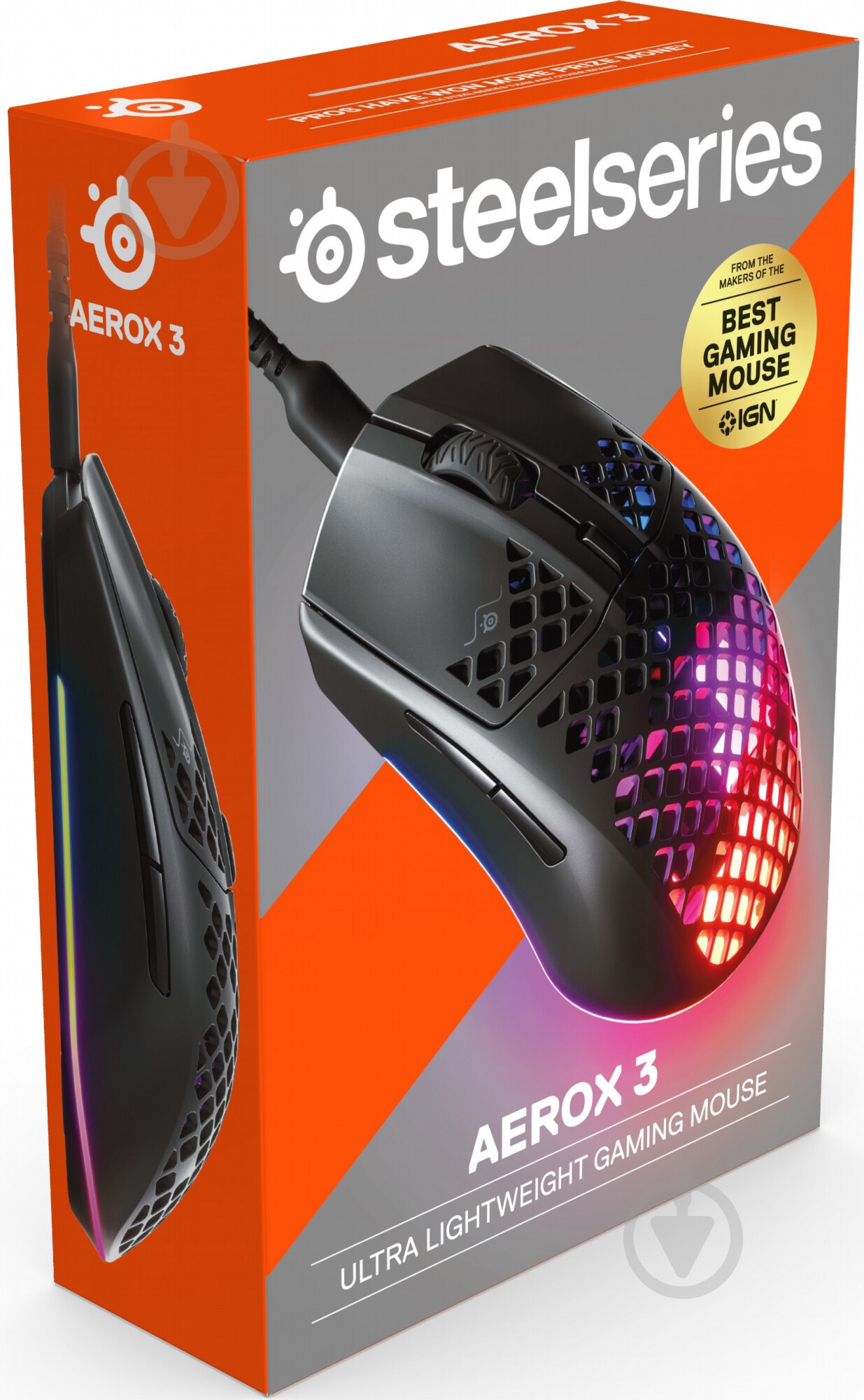 Мышь SteelSeries Aerox 3 black (62599) - фото 8