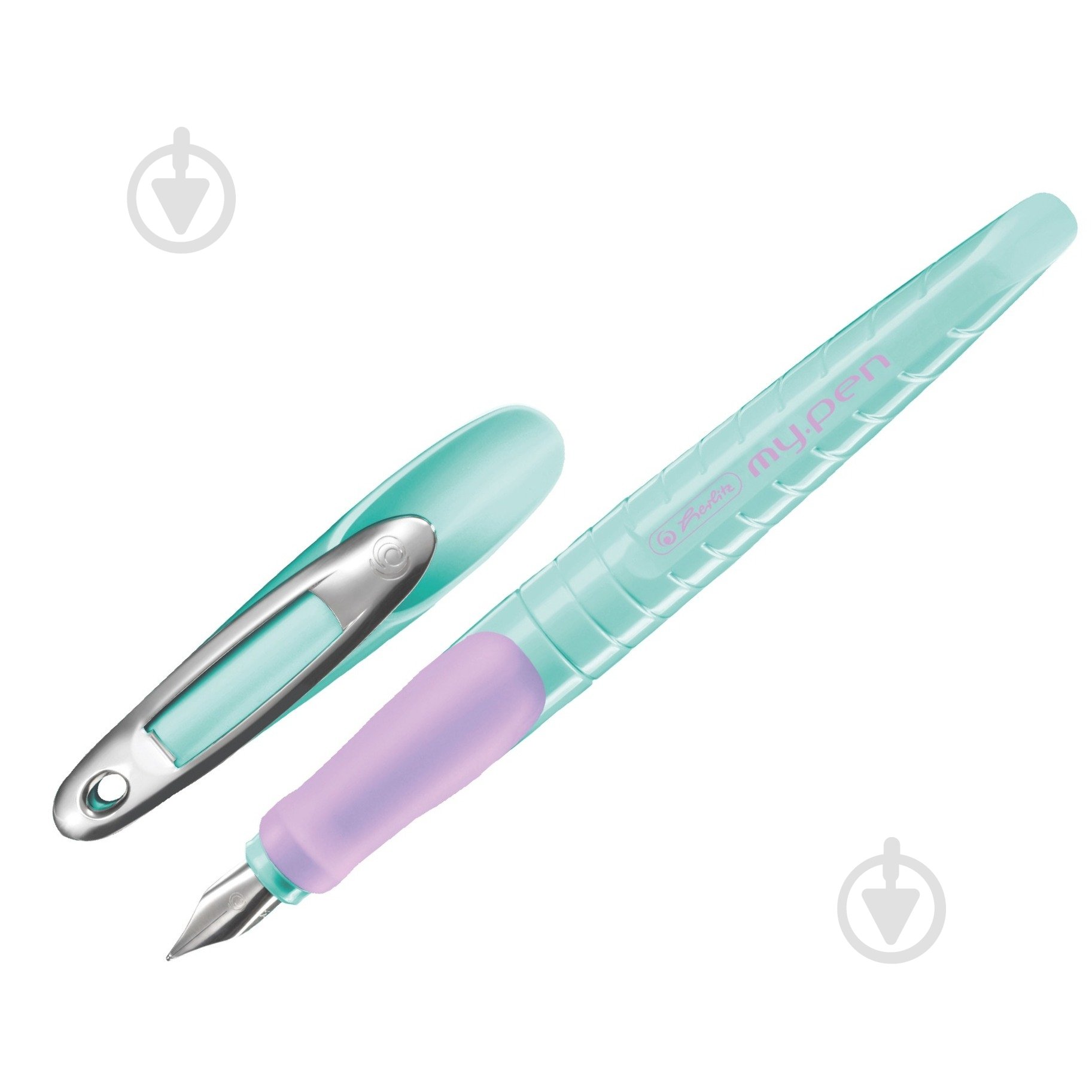 Ручка перова Herlitz My.pen Mint-Lila для правші 10999753 - фото 1