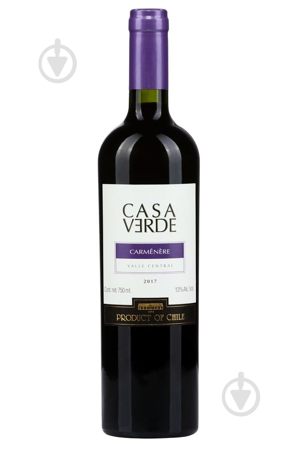 Вино Casa Verde Carmenere красное сухое 0,75 л - фото 1 Вино Casa Verde Carmenere красное сухое 0,75 л - фото 1