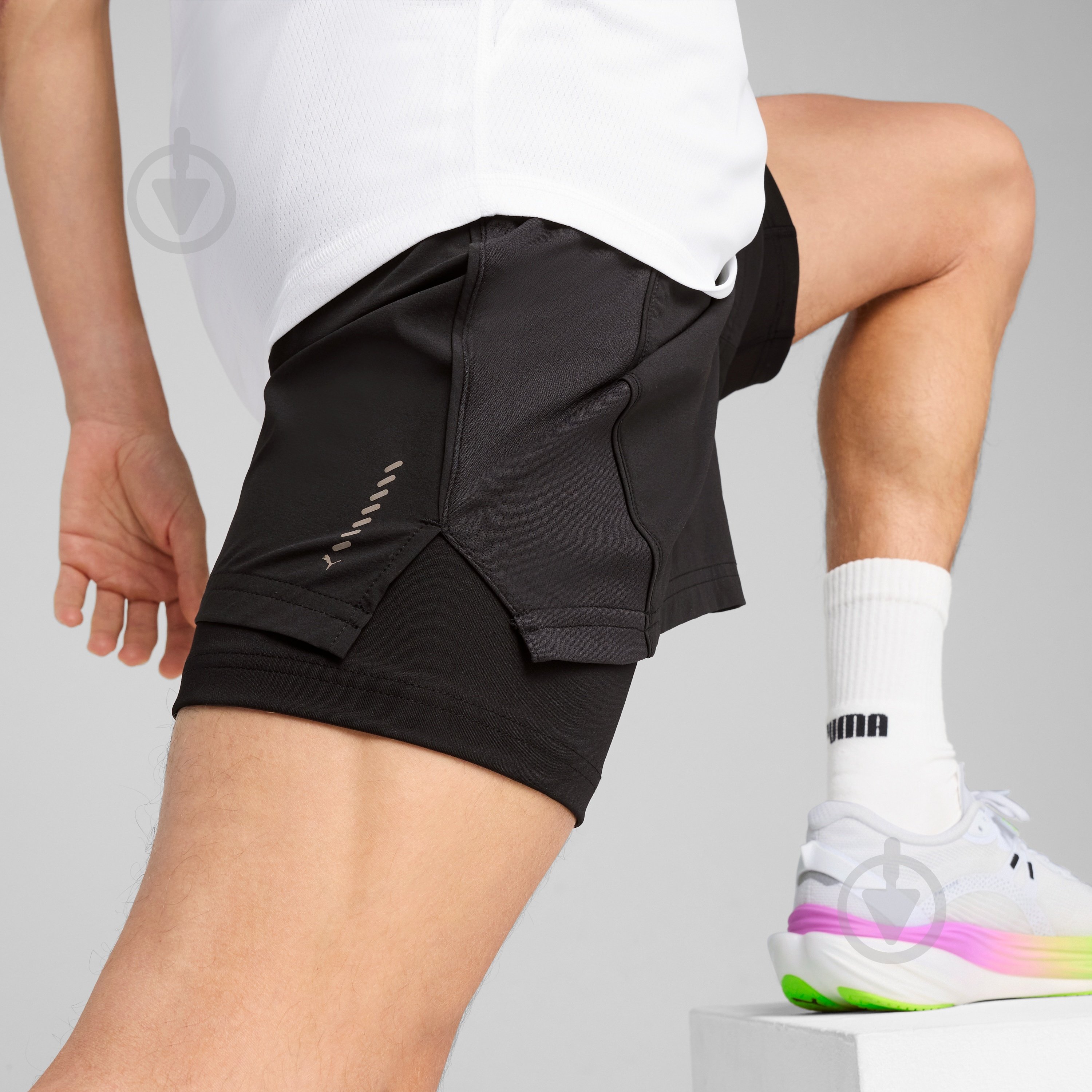 Шорты Puma M RUN VELOCITY 2IN1 SHORT 52661101 р. 2XL черный - фото 7 Шорты Puma M RUN VELOCITY 2IN1 SHORT 52661101 р. 2XL черный - фото 7