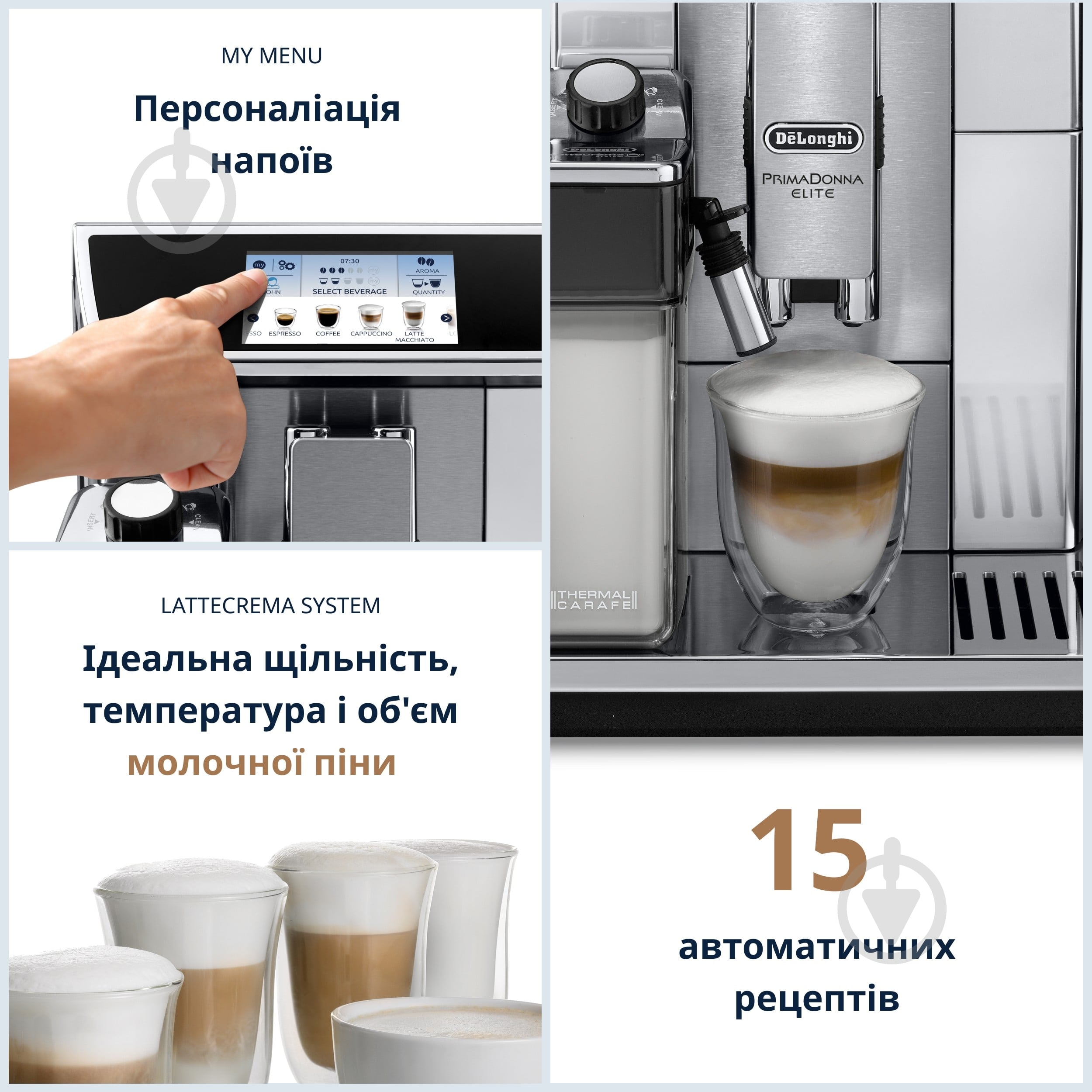 Кофемашина Delonghi PrimaDonna Elite ECAM 650.75.MS - фото 3