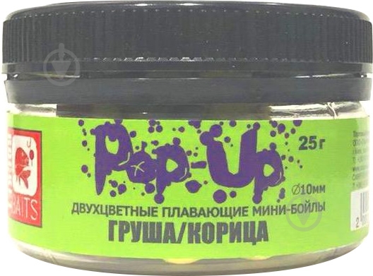 Бойлы Rocket Baits Pop-Up Комби 25 г груша/ корица плавающие - фото 1