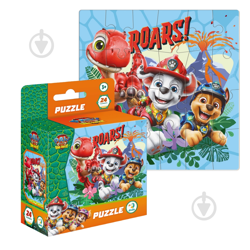 Пазл DoDo Paw Patrol Рев динозавра 200816 - фото 1 Пазл DoDo Paw Patrol Рев динозавра 200816 - фото 1