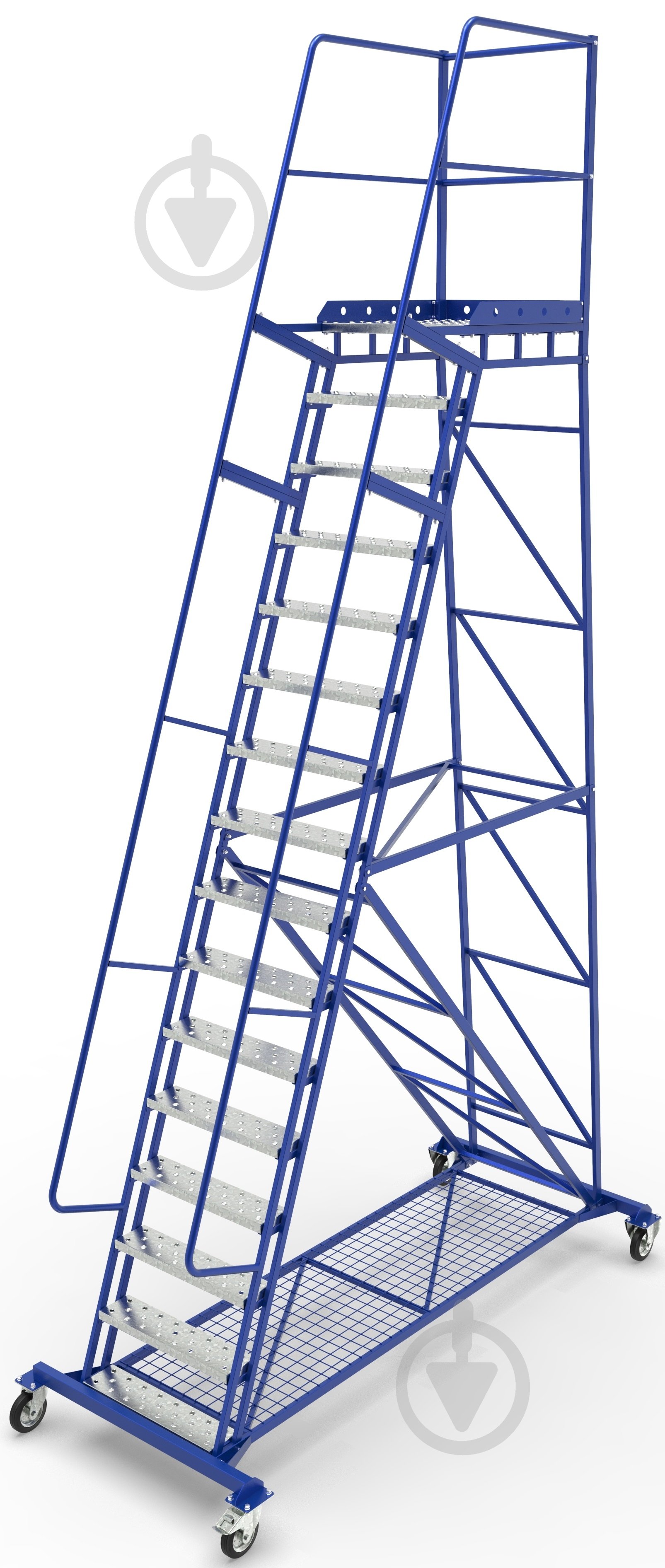 Лестница передвижная SHLM с полкой 4000 мм SHLM1040000160 - фото 1