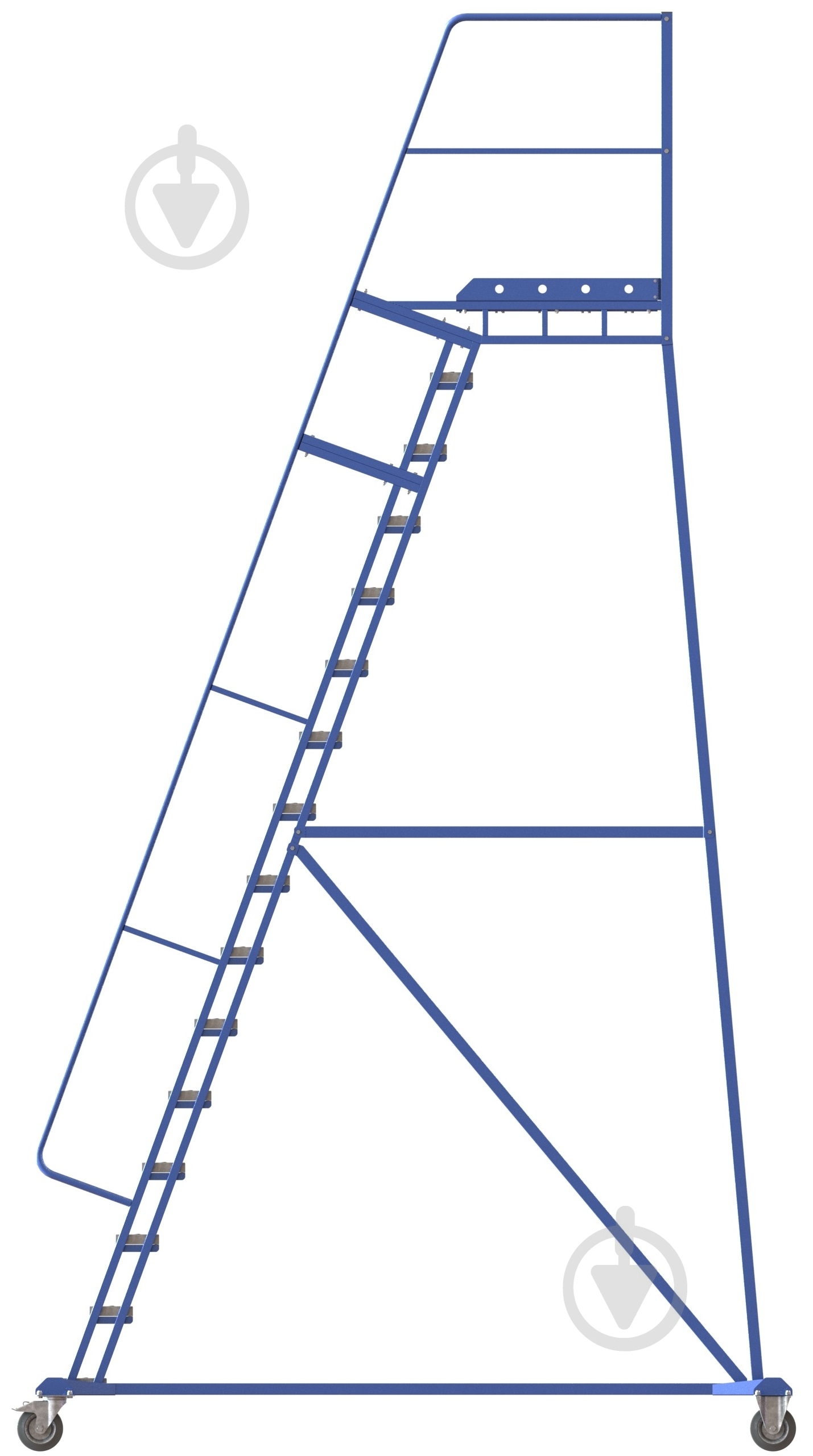 Лестница передвижная SHLM с полкой 4000 мм SHLM1040000160 - фото 2