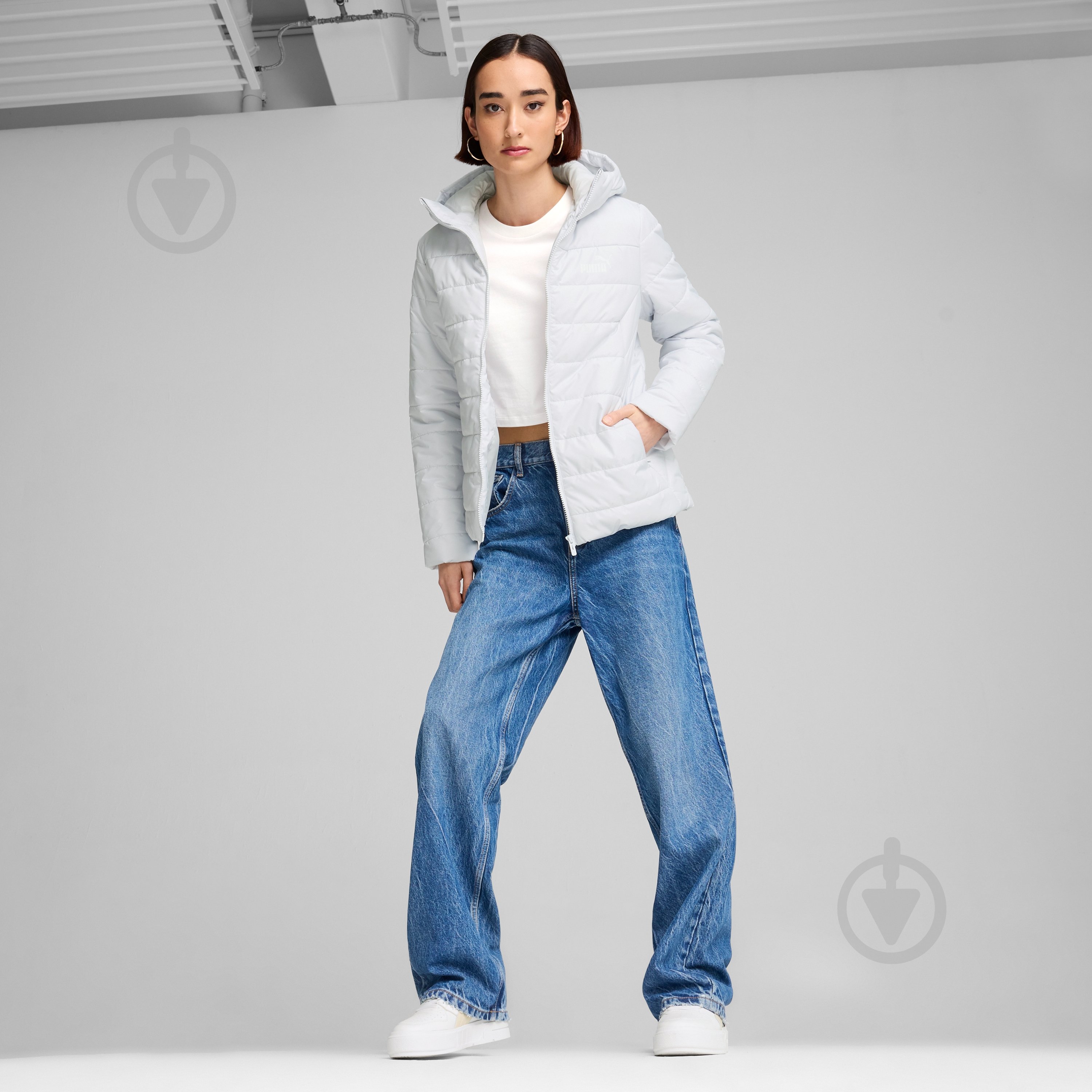 Куртка женская демисезонная Puma ESS HOODED PADDED JACKET 84894042 р.XS белая - фото 5 Куртка женская демисезонная Puma ESS HOODED PADDED JACKET 84894042 р.XS белая - фото 5