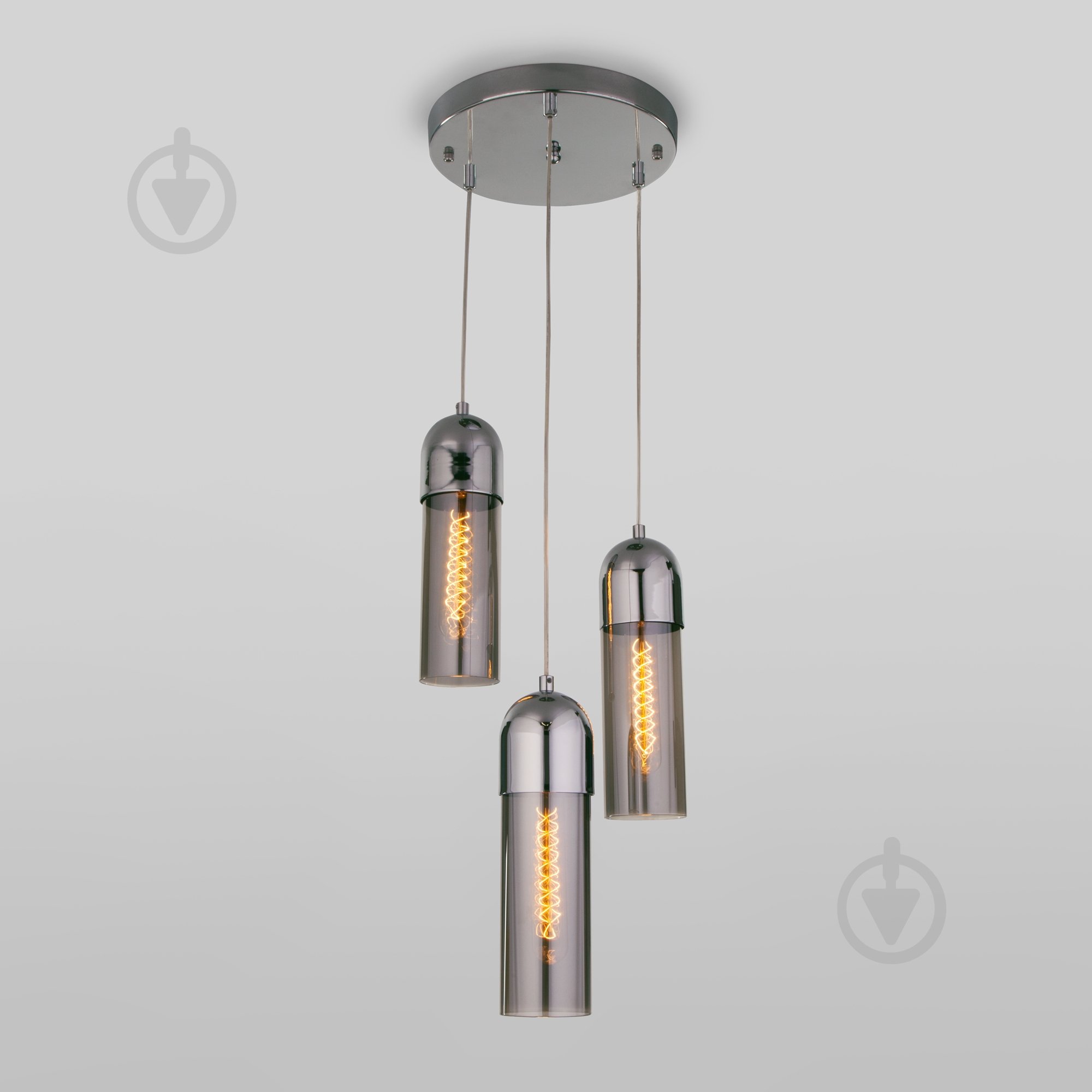 ВИТРИНА! Подвес Strotskis Airon 3x40 Вт E27 дымчатый 50180/3 (димчатий) - фото 1 ВИТРИНА! Подвес Strotskis Airon 3x40 Вт E27 дымчатый 50180/3 (димчатий) - фото 1