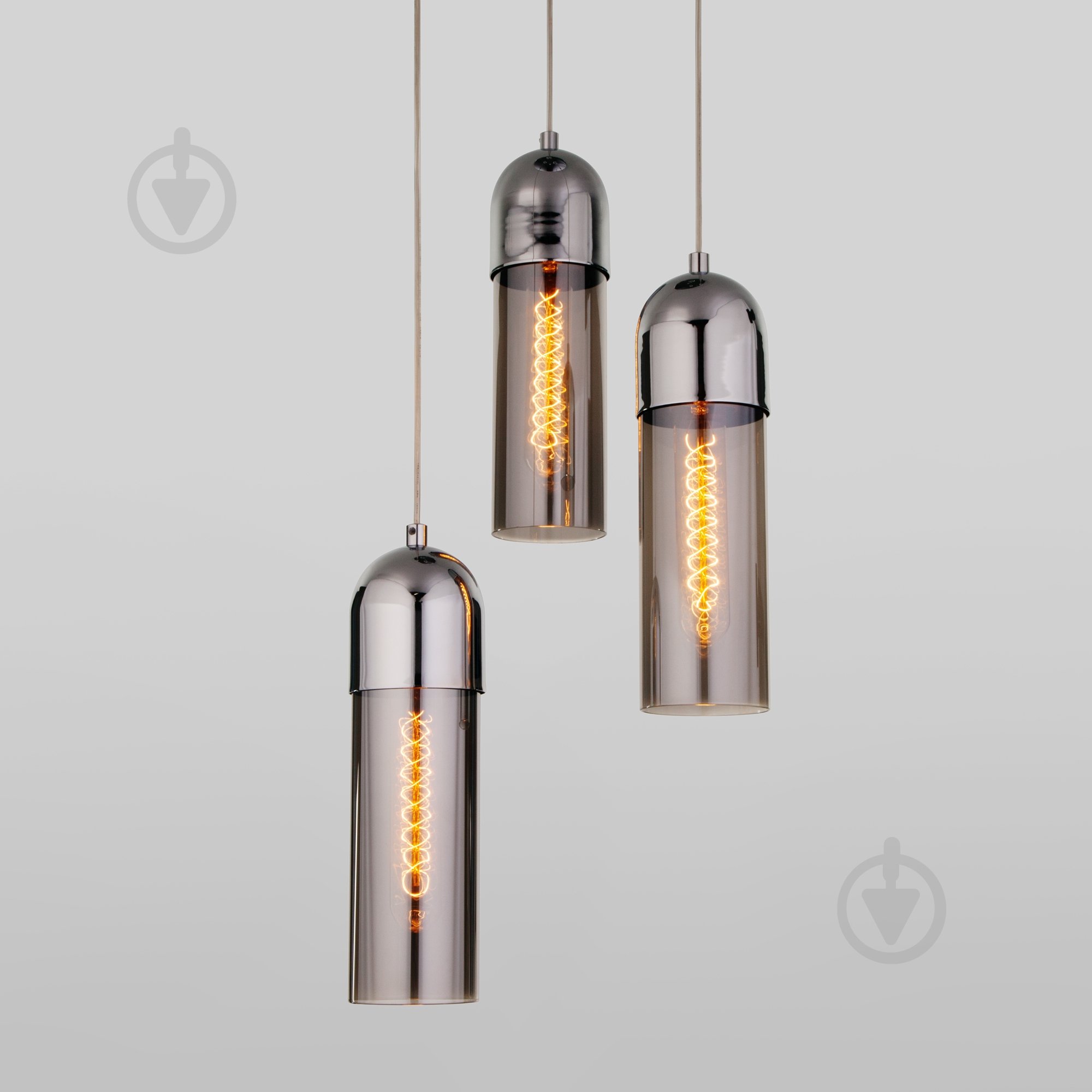 ВИТРИНА! Подвес Strotskis Airon 3x40 Вт E27 дымчатый 50180/3 (димчатий) - фото 2 ВИТРИНА! Подвес Strotskis Airon 3x40 Вт E27 дымчатый 50180/3 (димчатий) - фото 2