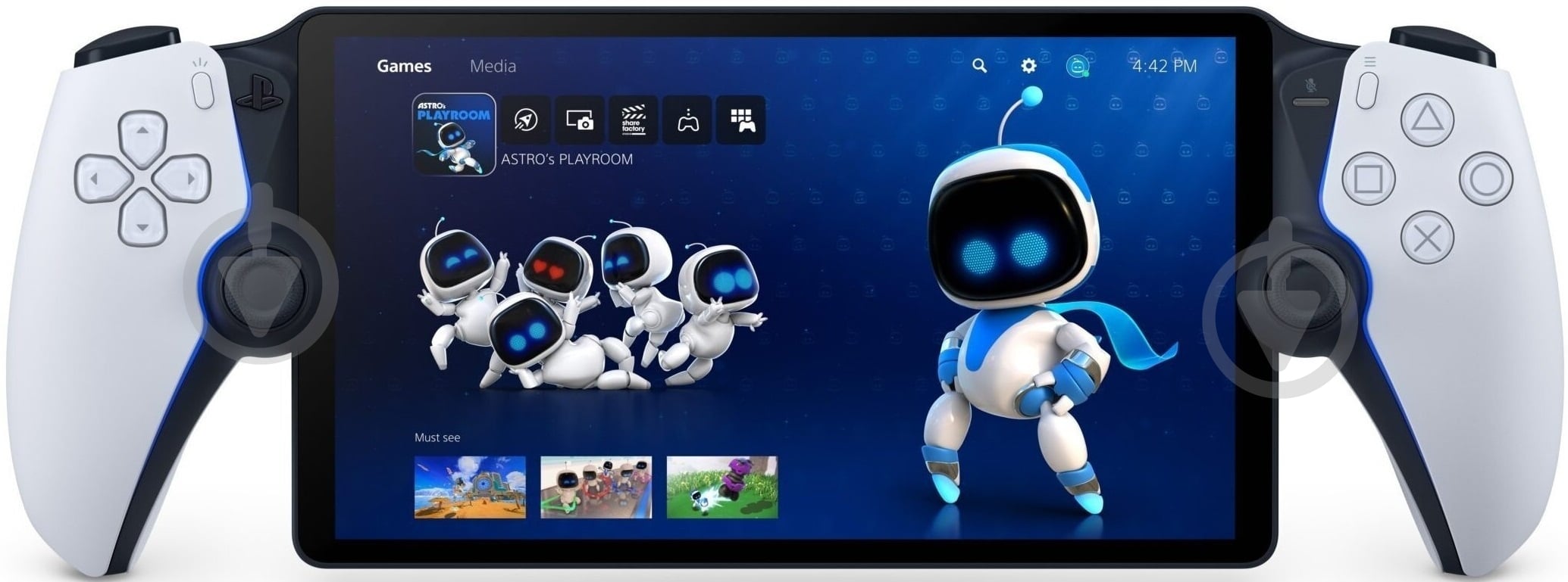 Пристрій для дистанційної гри Sony PlayStation Portal для PS5 white - фото 1 Пристрій для дистанційної гри Sony PlayStation Portal для PS5 white - фото 1