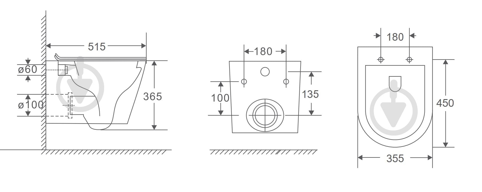 Унитаз подвесной Mixxen Concord Tornado MXLT0609BL-Q2 - фото 2