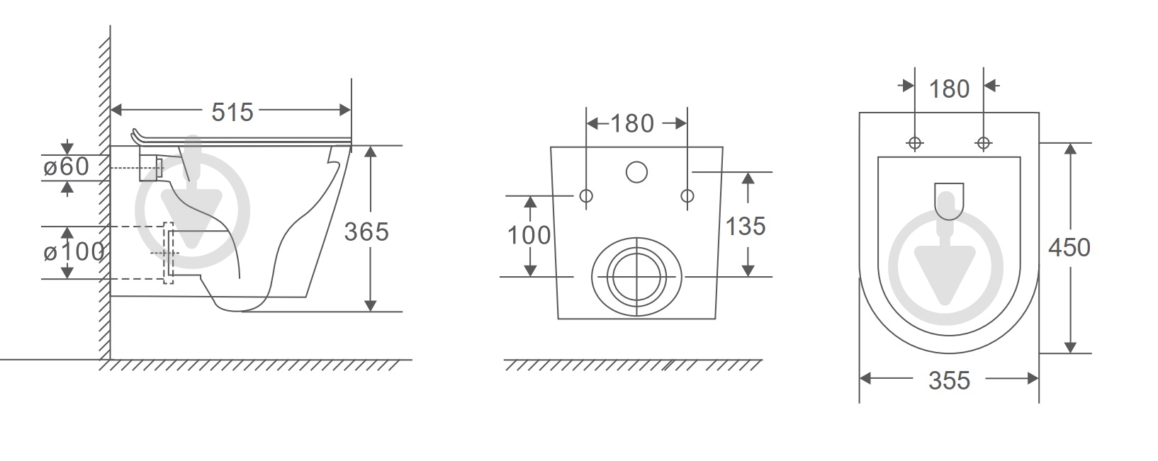 Унитаз подвесной Mixxen Concord Tornado MXLT0609-Q2 - фото 3