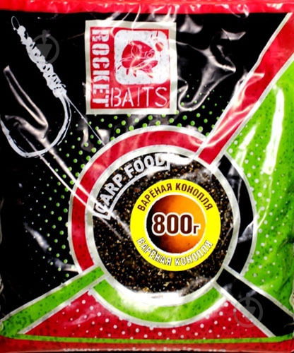 Конопля запаренная Rocket Baits 800 г конопля - фото 1
