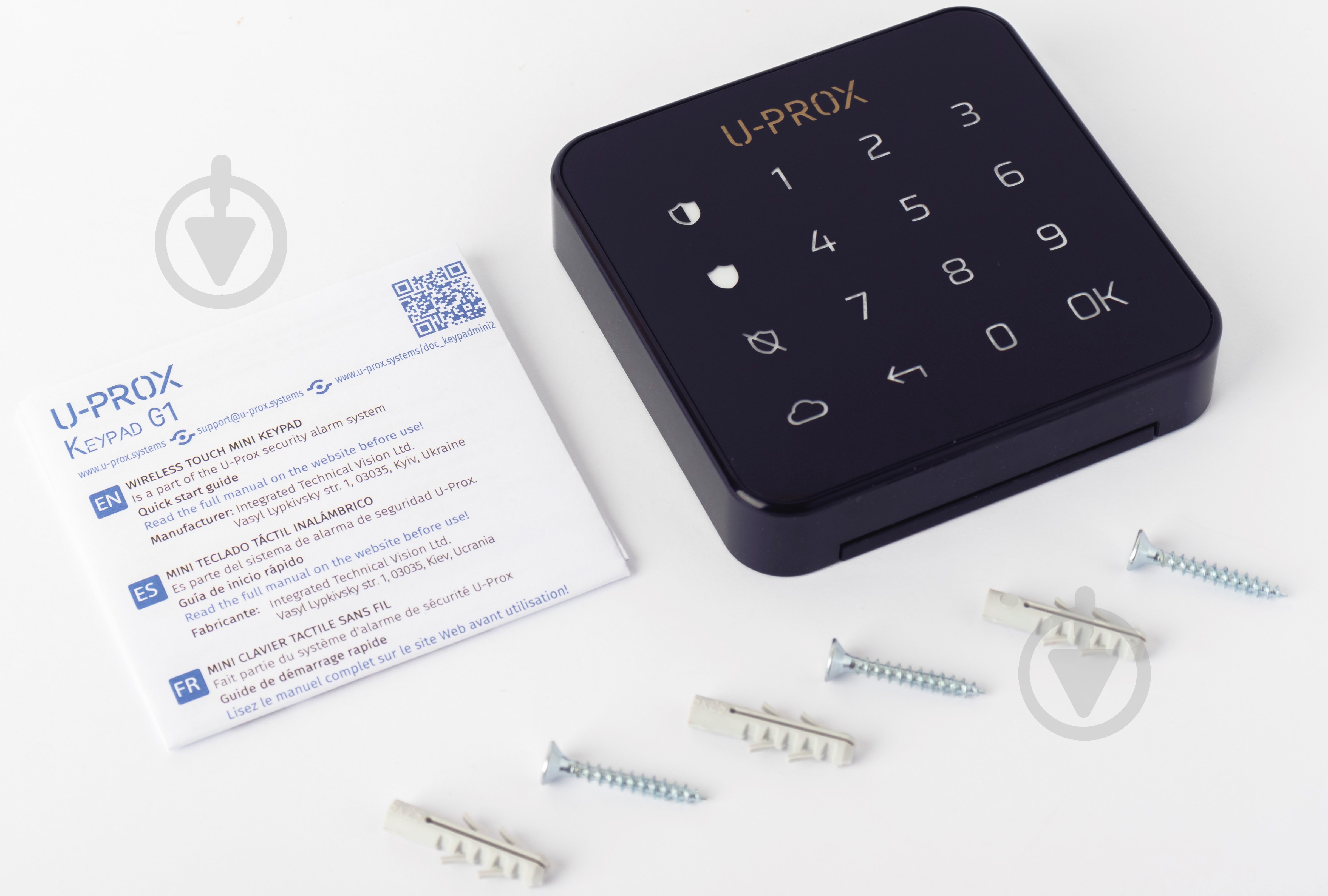 Радиоконтроллер U-PROX Keypad G1 Black (FP000593-1) - фото 6