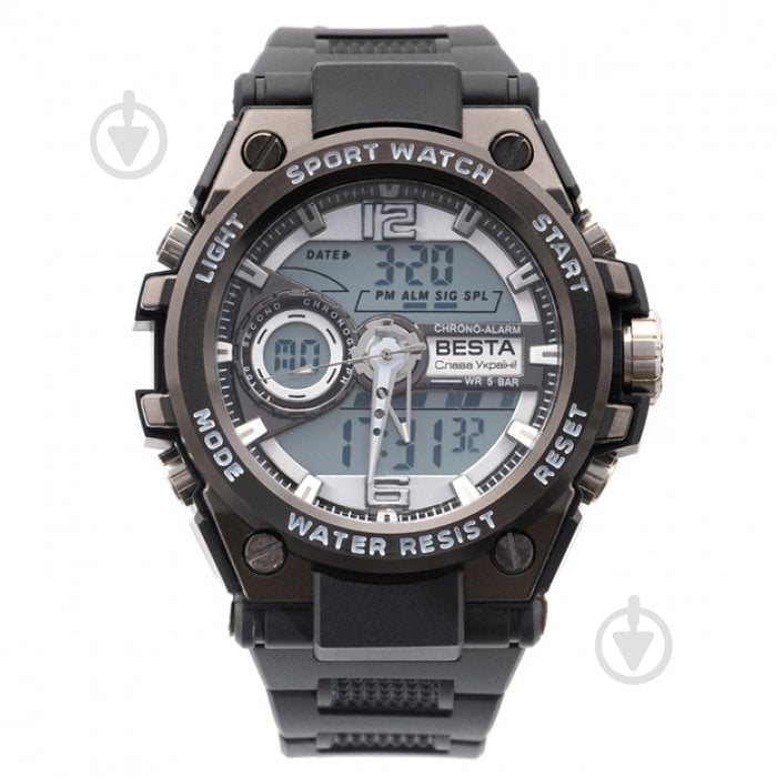 Часы тактические Sport (с гравировкой) Lige black - фото 1 Часы тактические Sport (с гравировкой) Lige black - фото 1