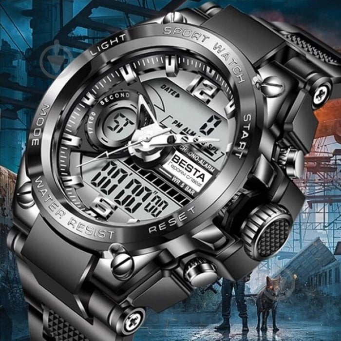 Часы тактические Sport (с гравировкой) Lige black - фото 5 Часы тактические Sport (с гравировкой) Lige black - фото 5