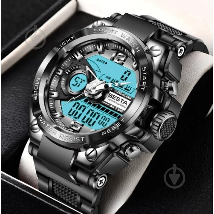 Часы тактические Sport (с гравировкой) Lige black - фото 4 Часы тактические Sport (с гравировкой) Lige black - фото 4