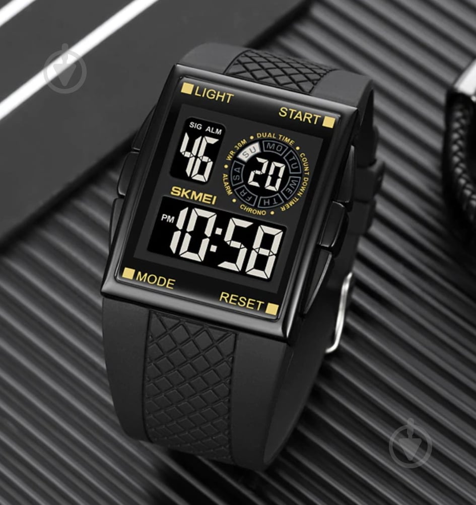 Годинник тактичний Jump Skmei black - фото 3