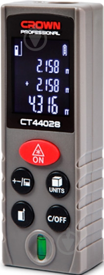 Дальномер лазерный Crown СТ44028 - фото 2 Дальномер лазерный Crown СТ44028 - фото 2