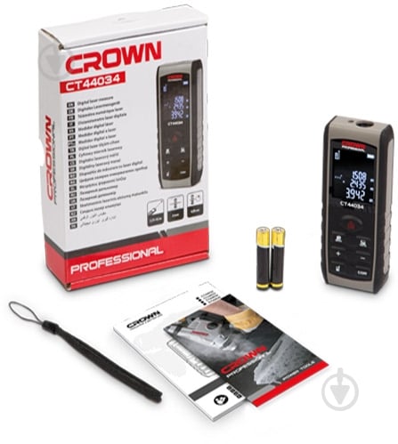 Дальномер лазерный Crown СТ44034 - фото 6