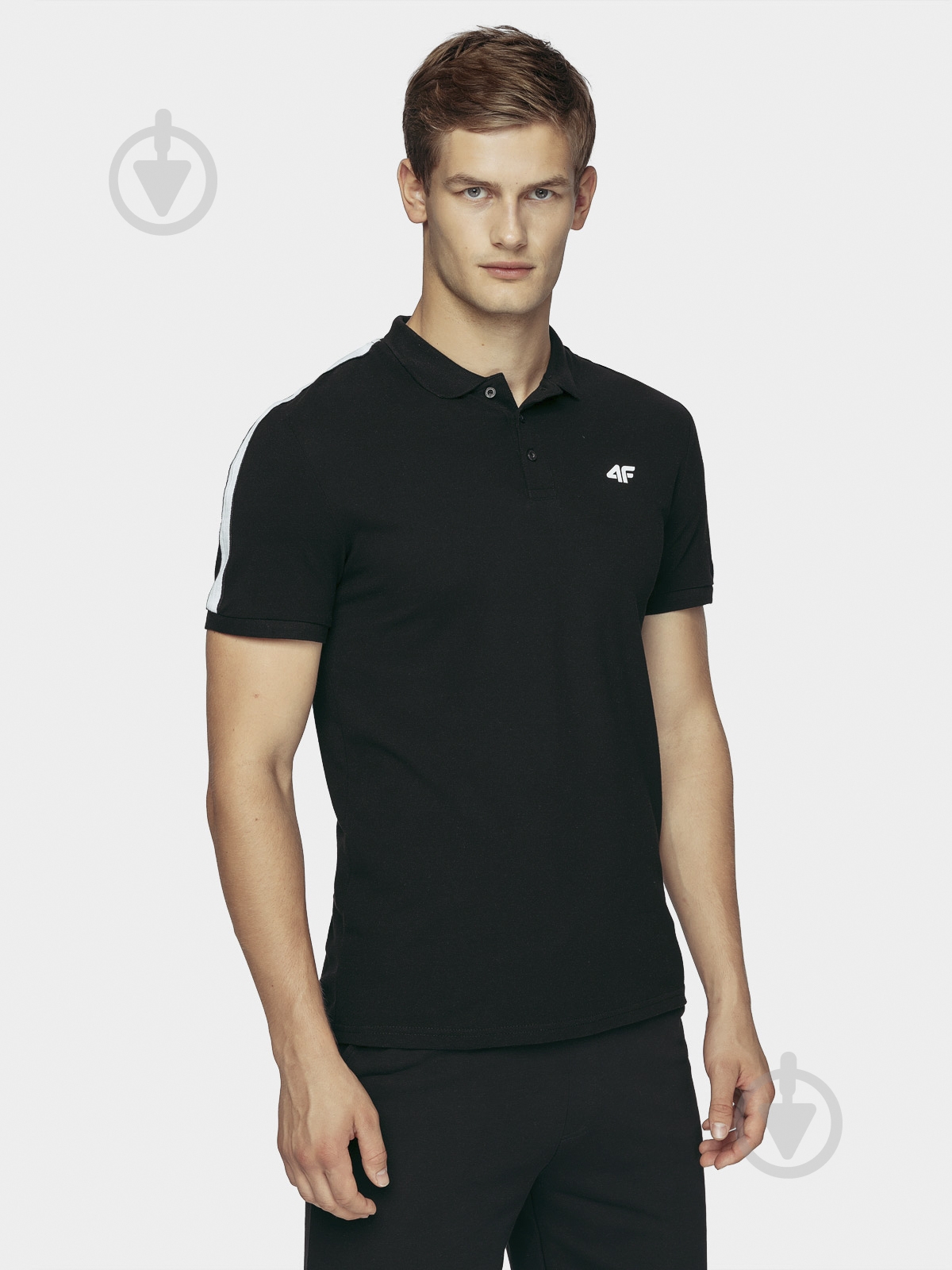 Поло 4F D4L20-TSM314-20S р.L серый - фото 1