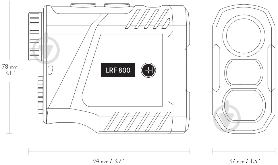 Далекомір лазерний Hawke LRF 800 6x25 (3986.02.78) - фото 4