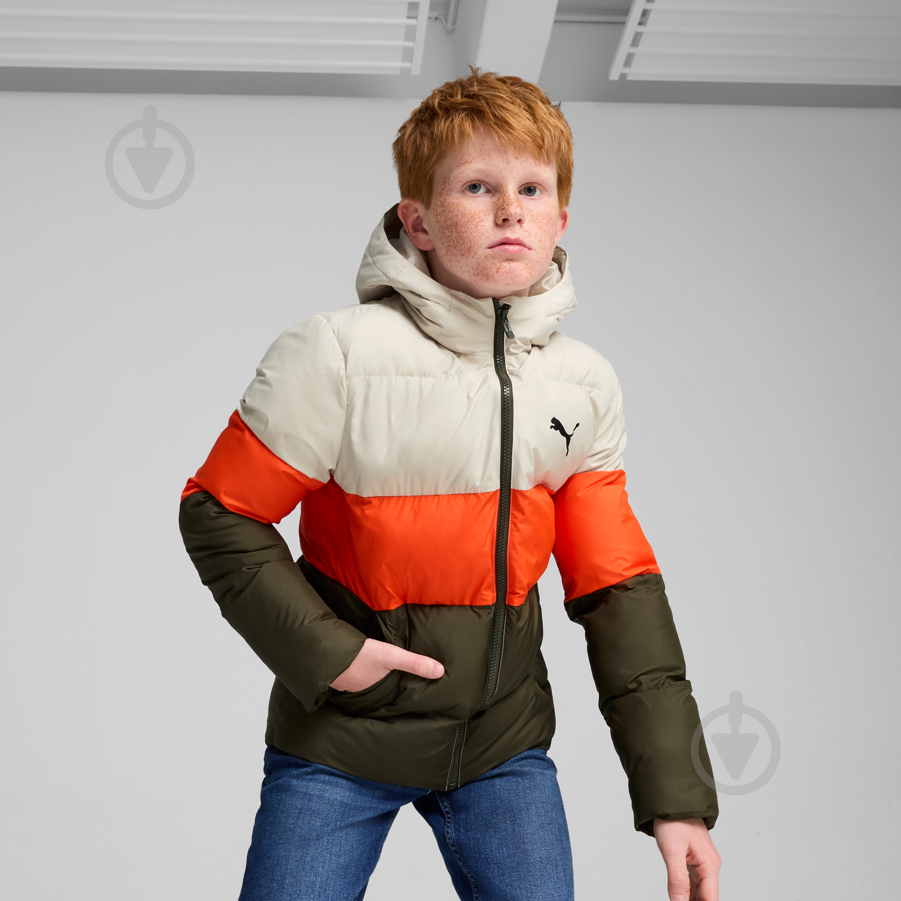 ᐉ Куртка для хлопчиків зимова Puma POLY HOODED PUFFER JACKET