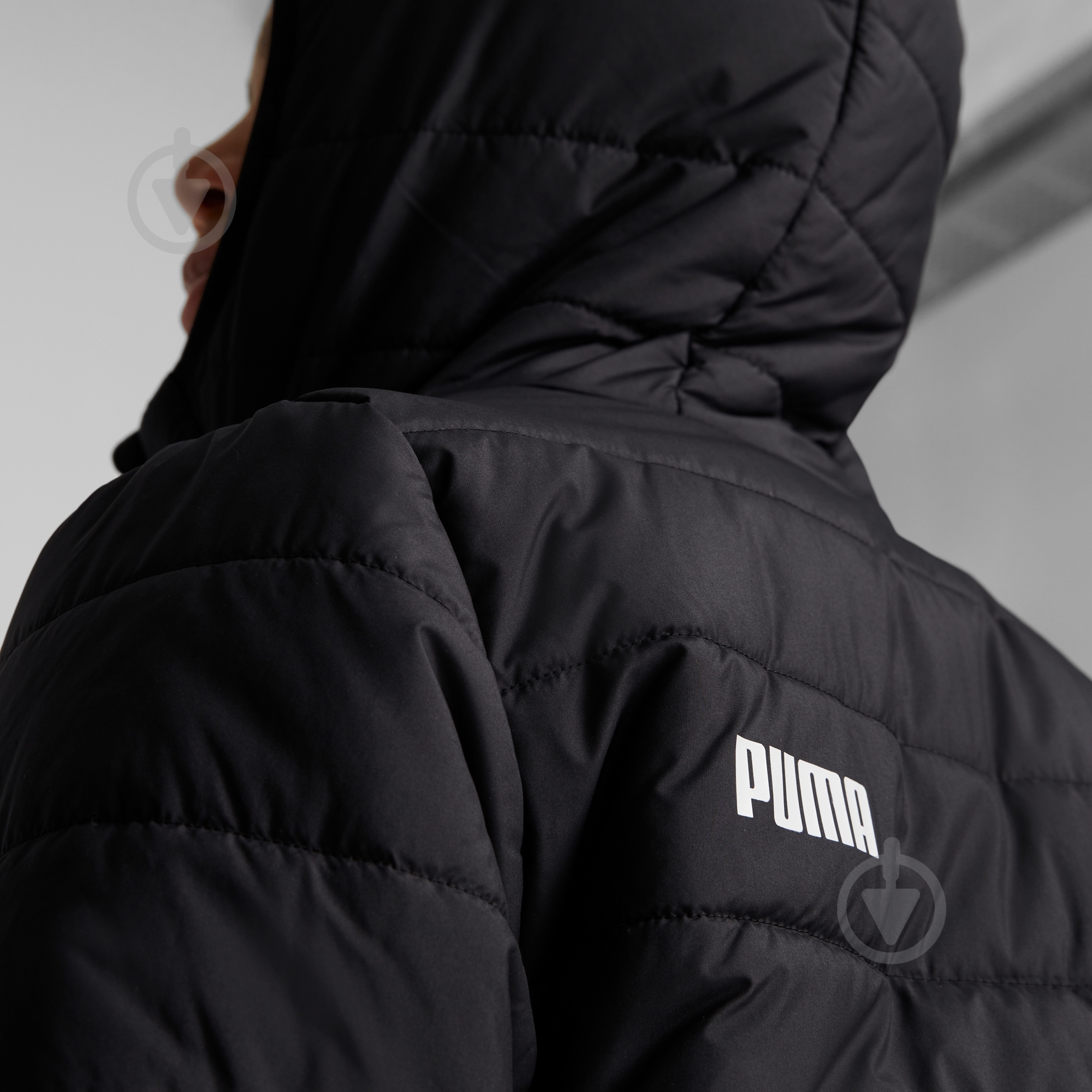 Куртка для мальчиков демисезонная Puma ESS HOODED PADDED JACKET 67055901 р.116 черная - фото 6