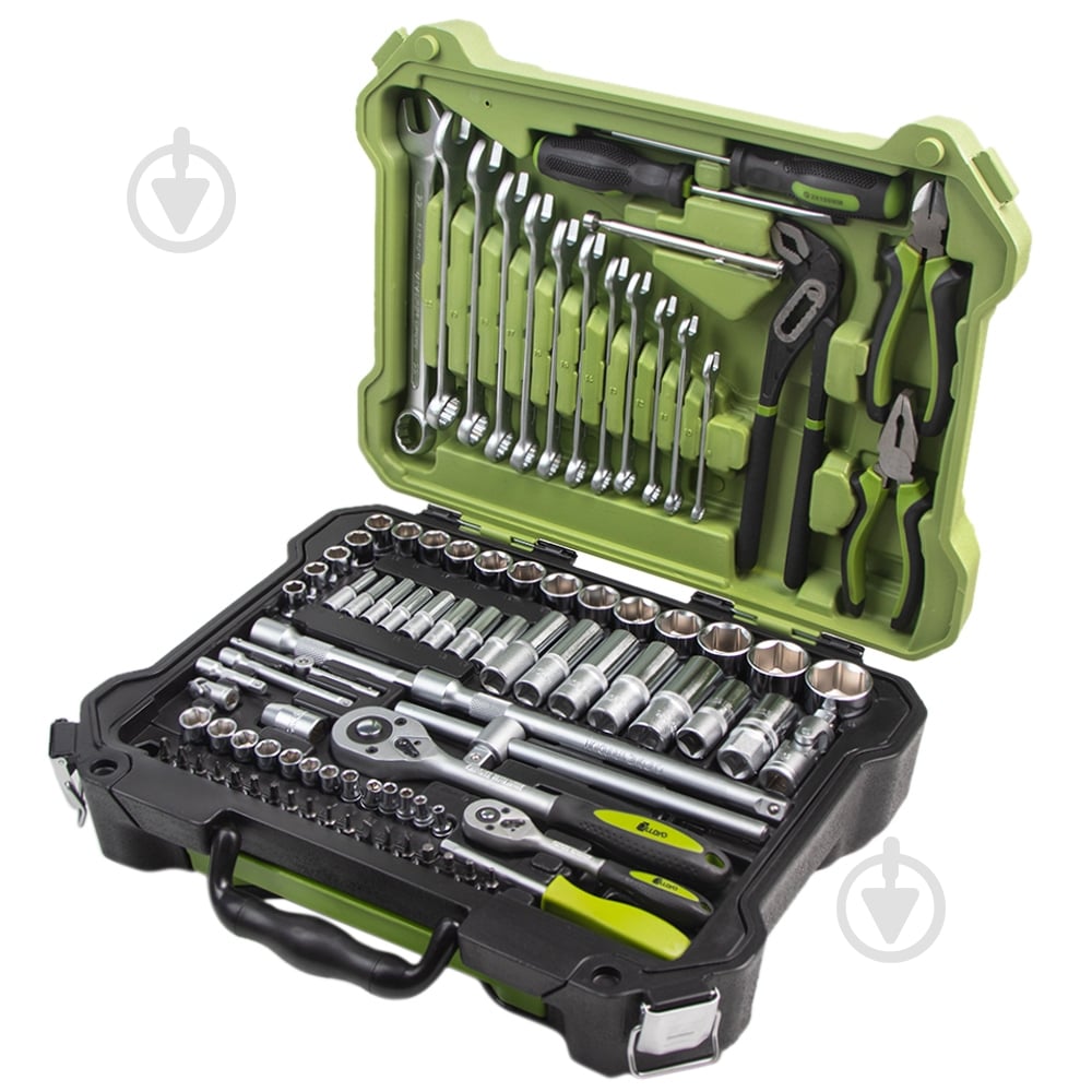 Набор ручного инструмента Alloid 1/2" + 1/4" 115 шт. НГ-4115П - фото 9