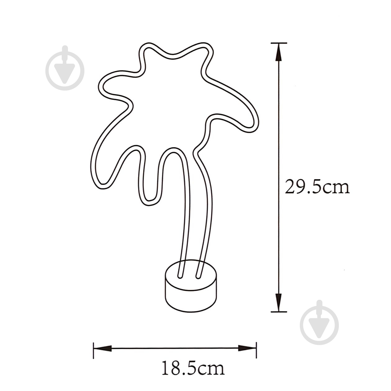 ВІТРИНА! Настільна лампа декоративна Zuma Line PALM TREE 2 Вт білий - фото 4 ВІТРИНА! Настільна лампа декоративна Zuma Line PALM TREE 2 Вт білий - фото 4