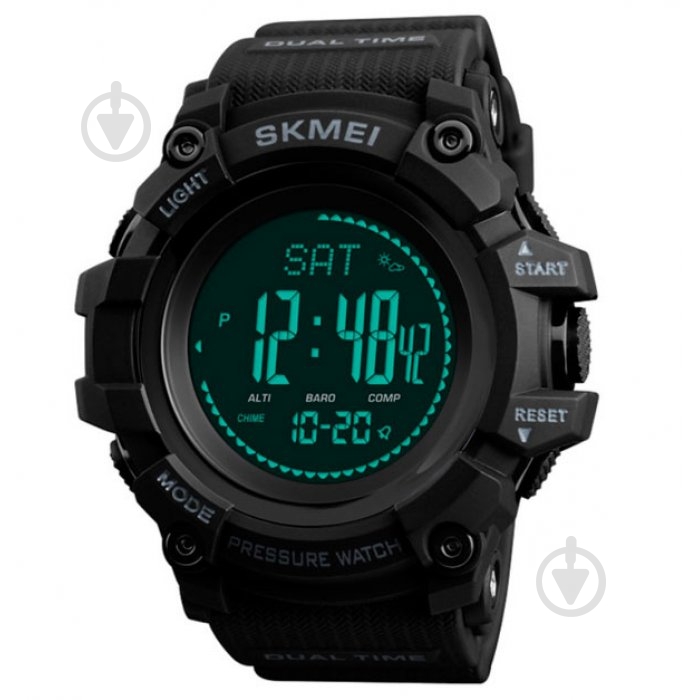 Годинник тактичний Processor з компасом Skmei black - фото 1 Годинник тактичний Processor з компасом Skmei black - фото 1