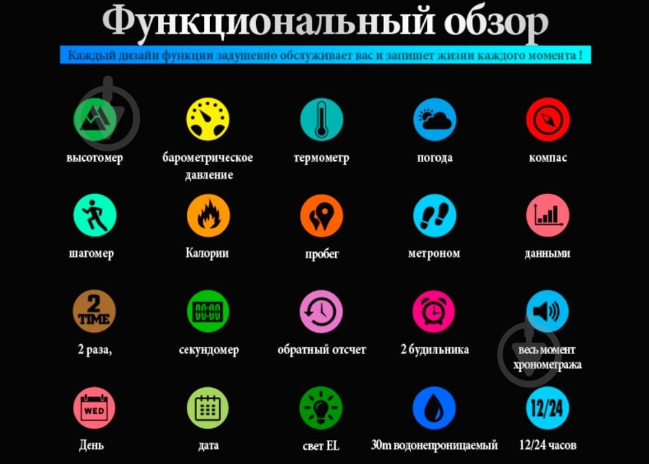 Годинник тактичний Processor з компасом Skmei black - фото 10 Годинник тактичний Processor з компасом Skmei black - фото 10