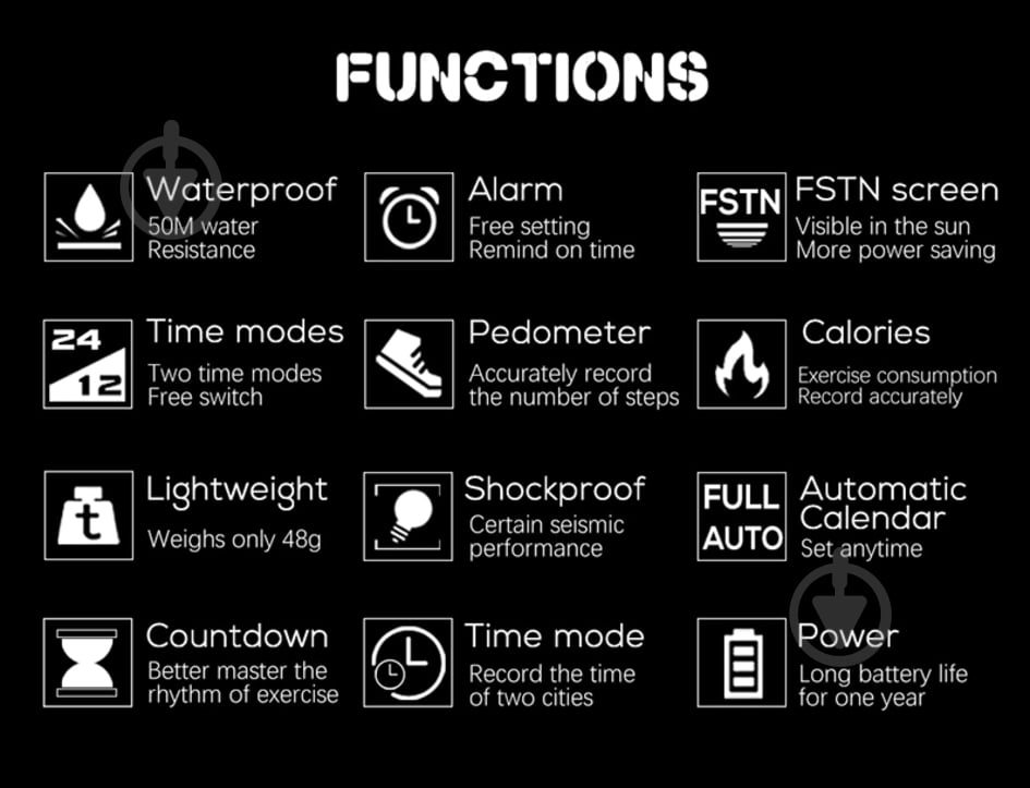 Годинник тактичний MARS Pro 5BAR North Edge black - фото 5 Годинник тактичний MARS Pro 5BAR North Edge black - фото 5