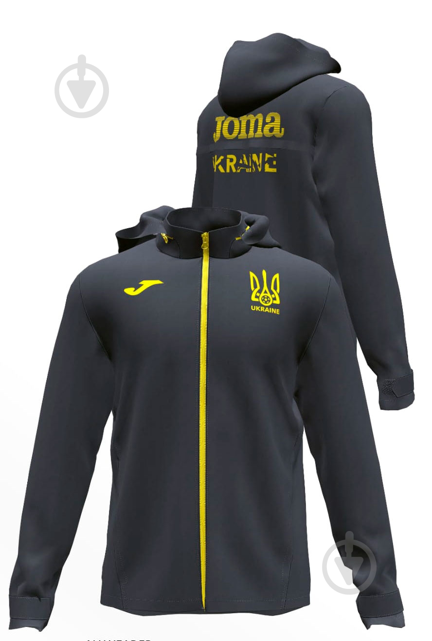 Вітрівка чоловіча демісезонна Joma FED. FUTBOL UCRANIA AT102374A159 р.M сіра - фото 1