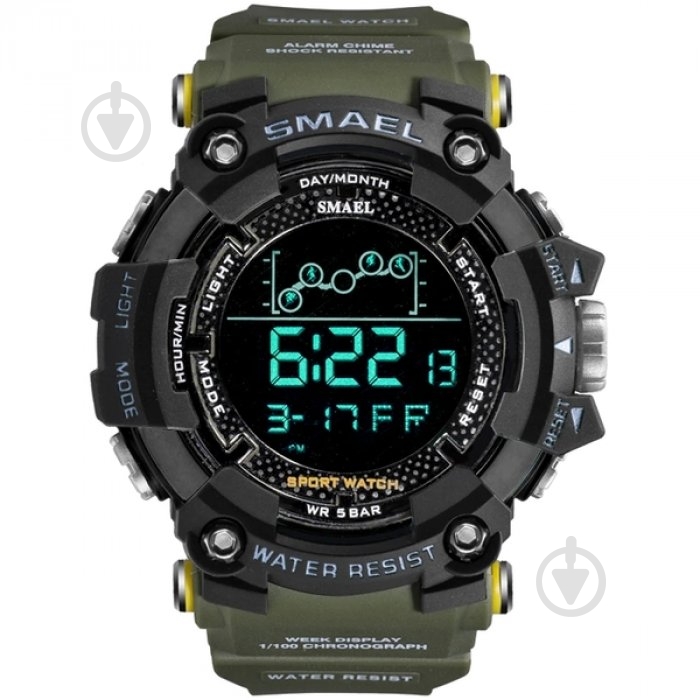 Часы тактические Smael Makro Skmei gradient blue - фото 1