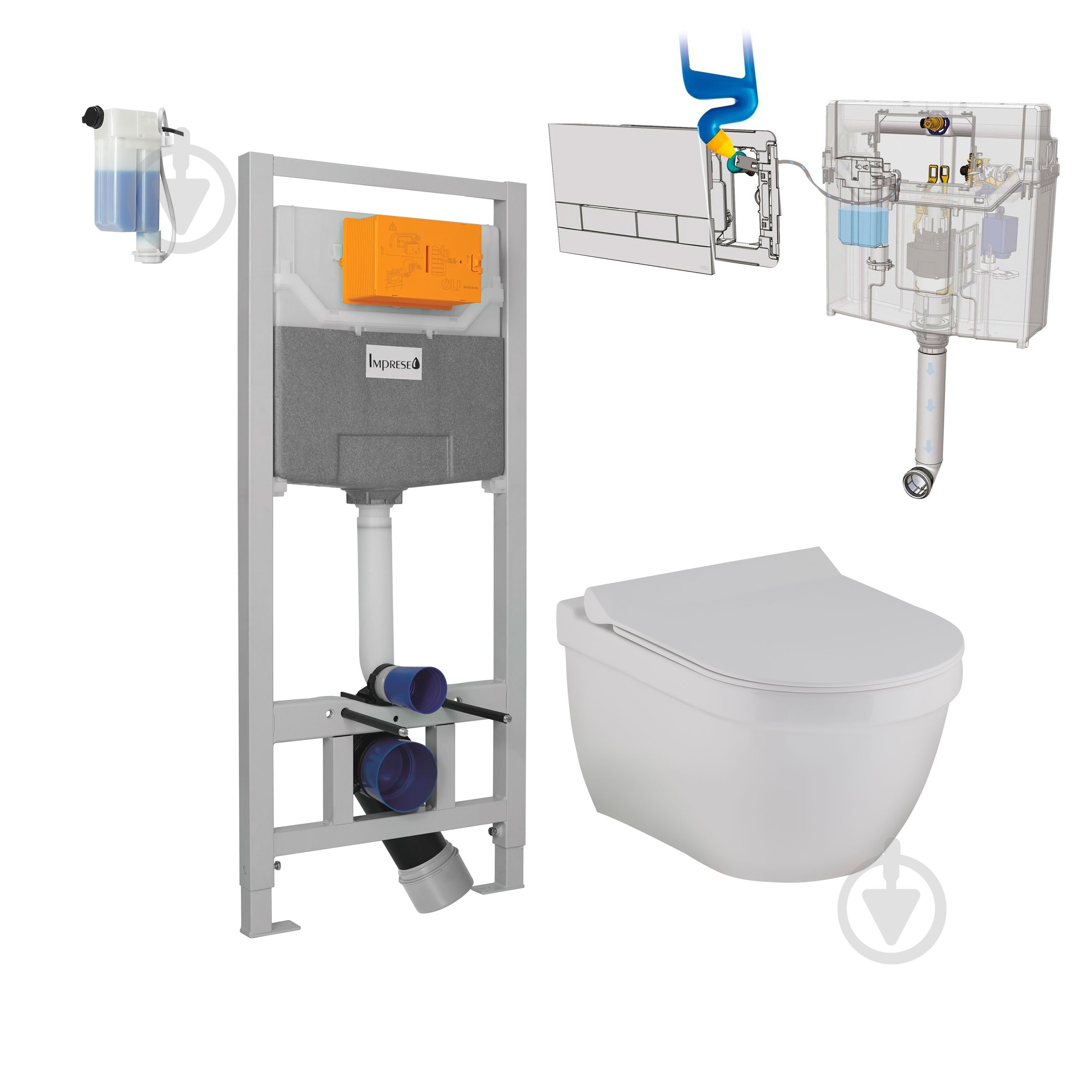 Комплект VOLLE инсталляция + унитаз - фото 1 Комплект VOLLE инсталляция + унитаз - фото 1