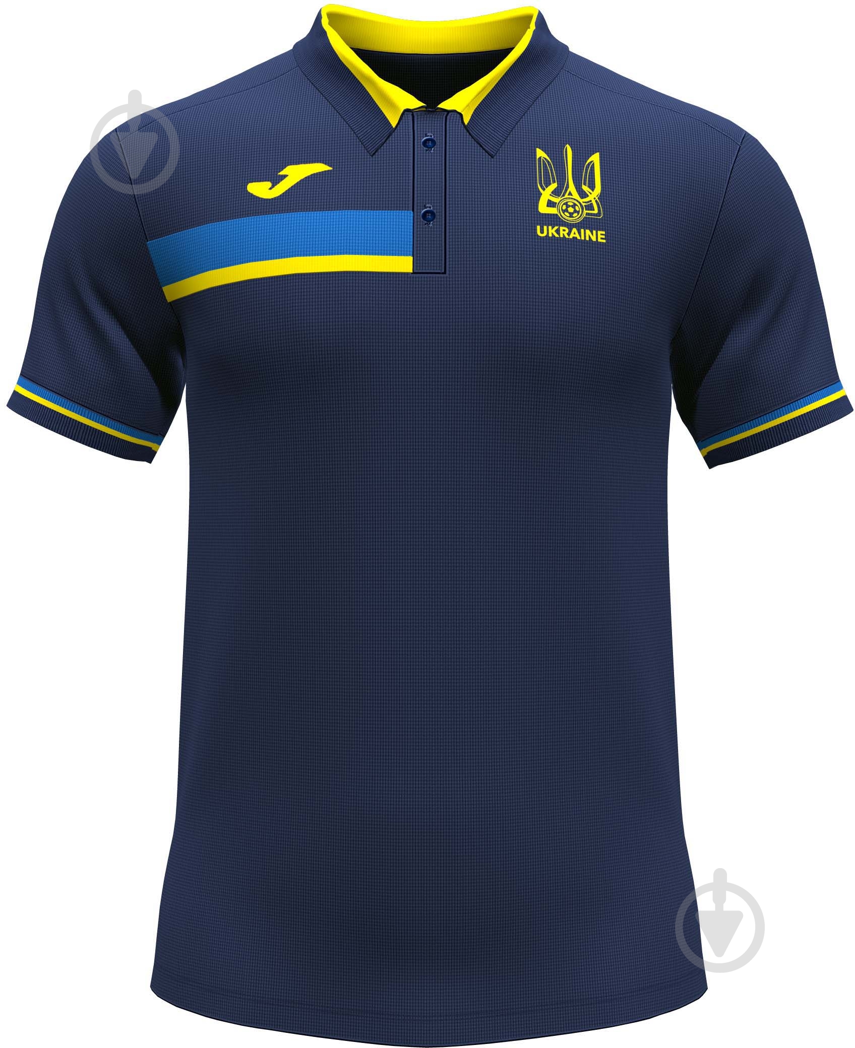 Поло формы сборной Украины 2021 Joma FED. FUTBOL UCRANIA AT102376A339 р.S темно-синий - фото 1 Поло формы сборной Украины 2021 Joma FED. FUTBOL UCRANIA AT102376A339 р.S темно-синий - фото 1