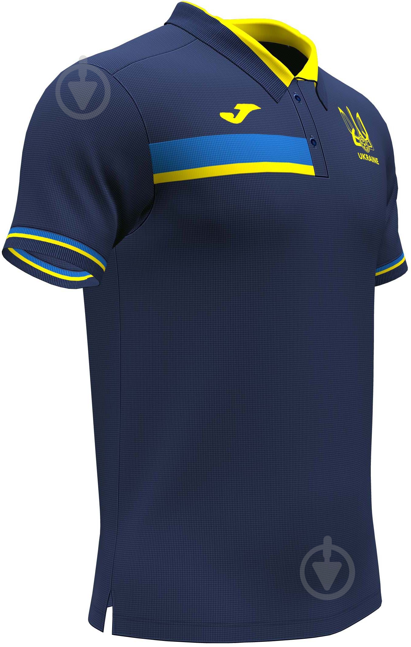 Поло формы сборной Украины 2021 Joma FED. FUTBOL UCRANIA AT102376A339 р.S темно-синий - фото 2 Поло формы сборной Украины 2021 Joma FED. FUTBOL UCRANIA AT102376A339 р.S темно-синий - фото 2
